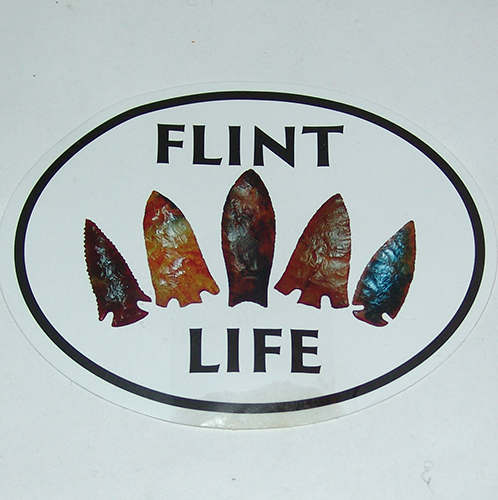 Flint Life Oval Sticker