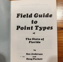 Son Anderson/D Pucket Fla Point Type Book