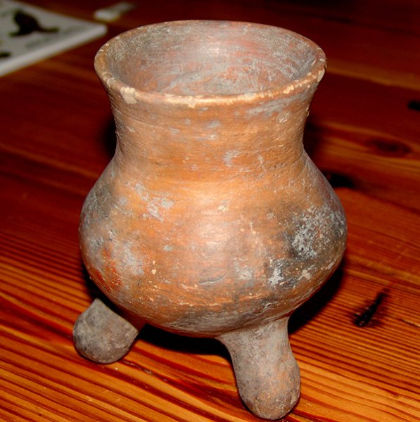 Parker Island Tripod Pottery Vessel